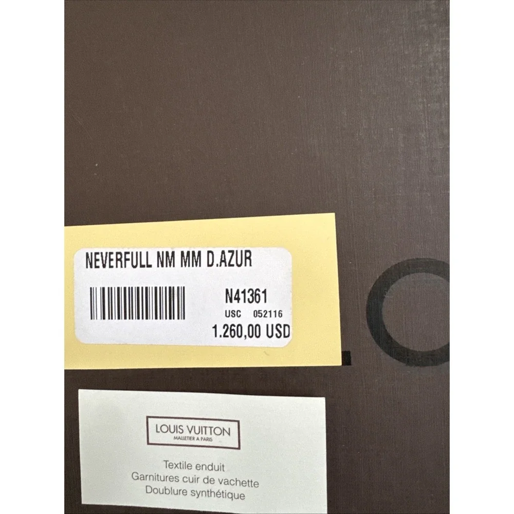 LOUIS VUITTON Empty Gift Box / Bag For Never Full W Original Price Tag 17x14x5